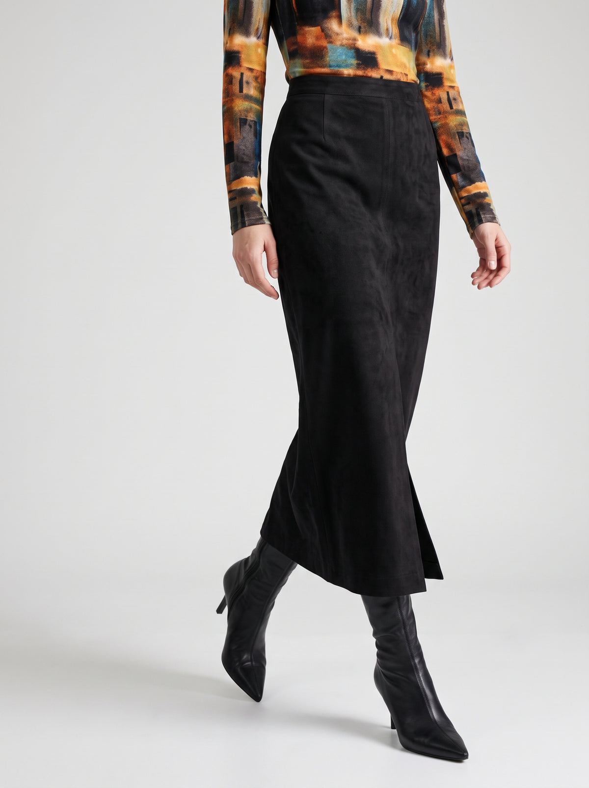 SUEDE SKIRT
