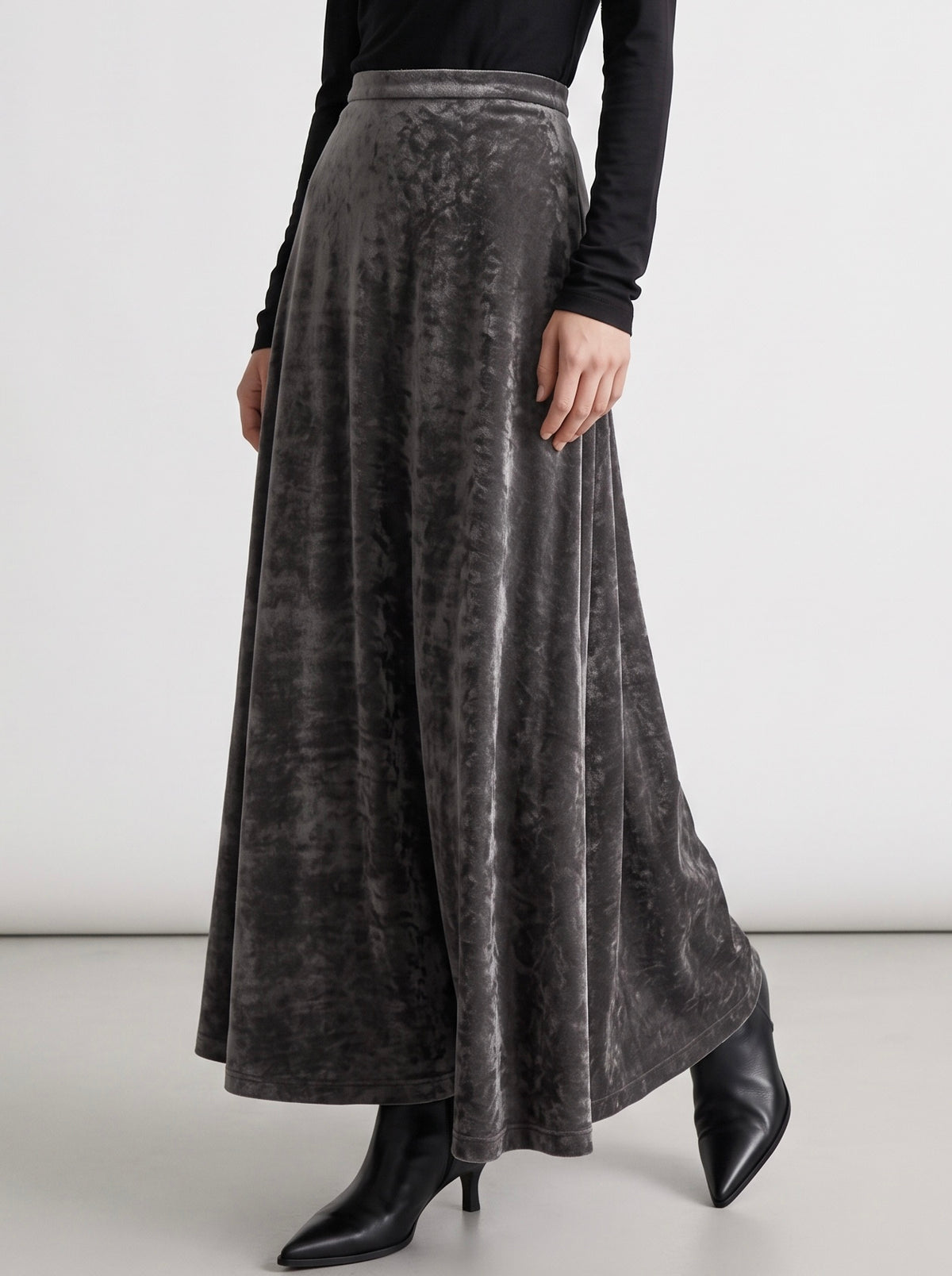 CRUSHED SKIRT