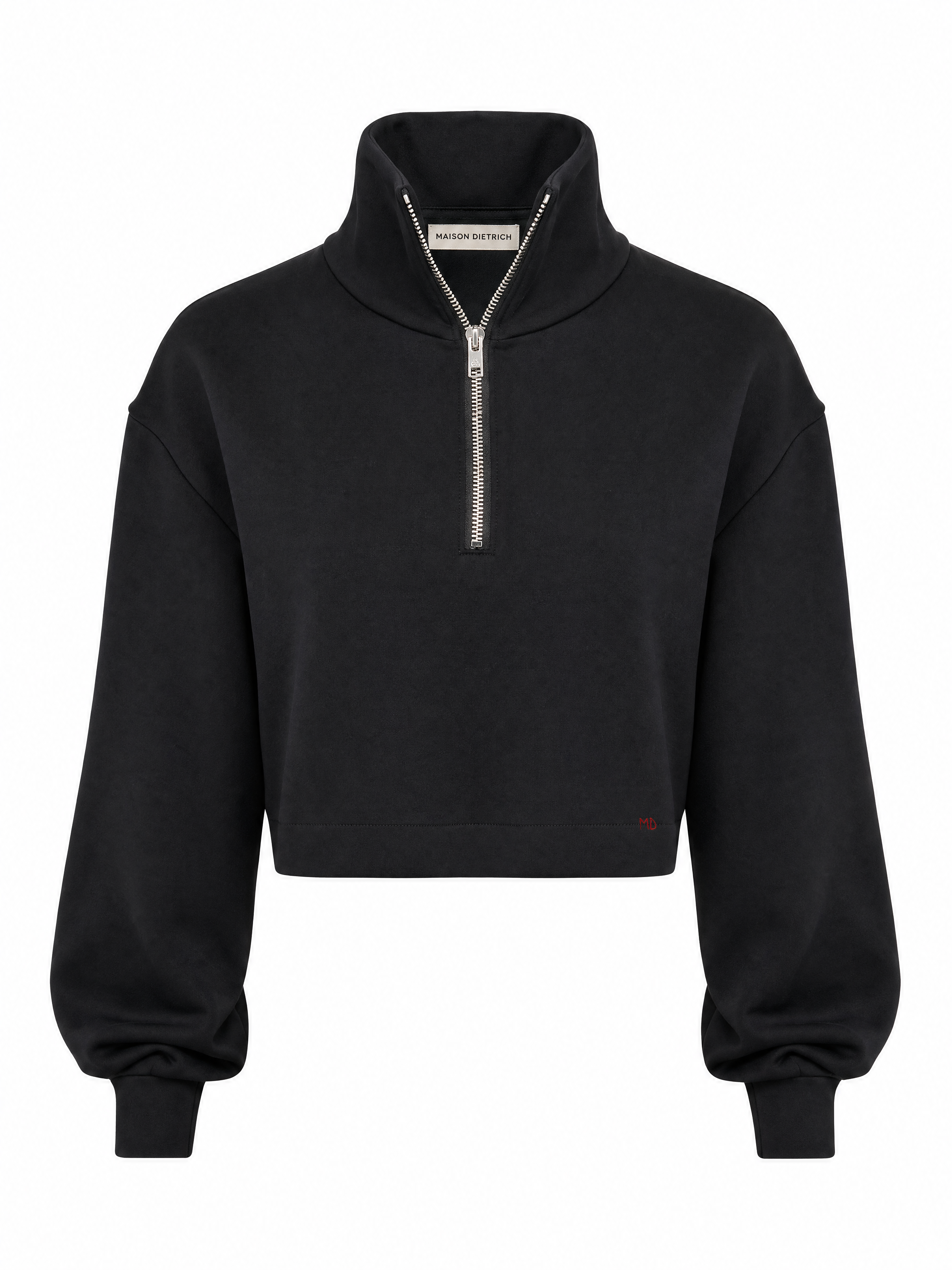 NEOPRENE CROP SWEAT