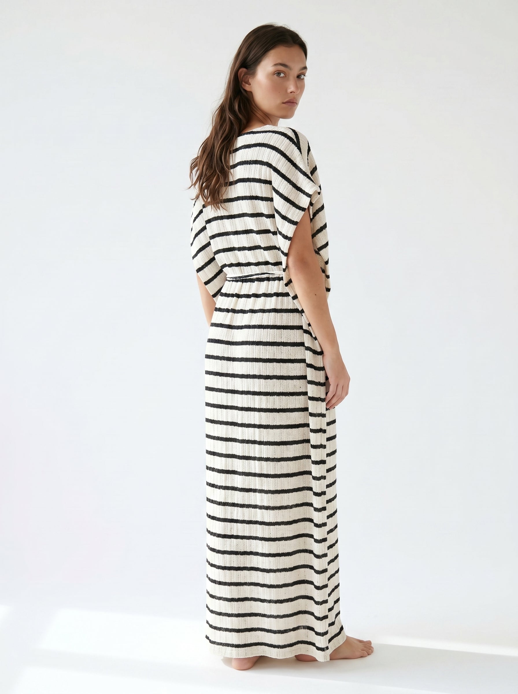 STRIPED KNIT DRESS