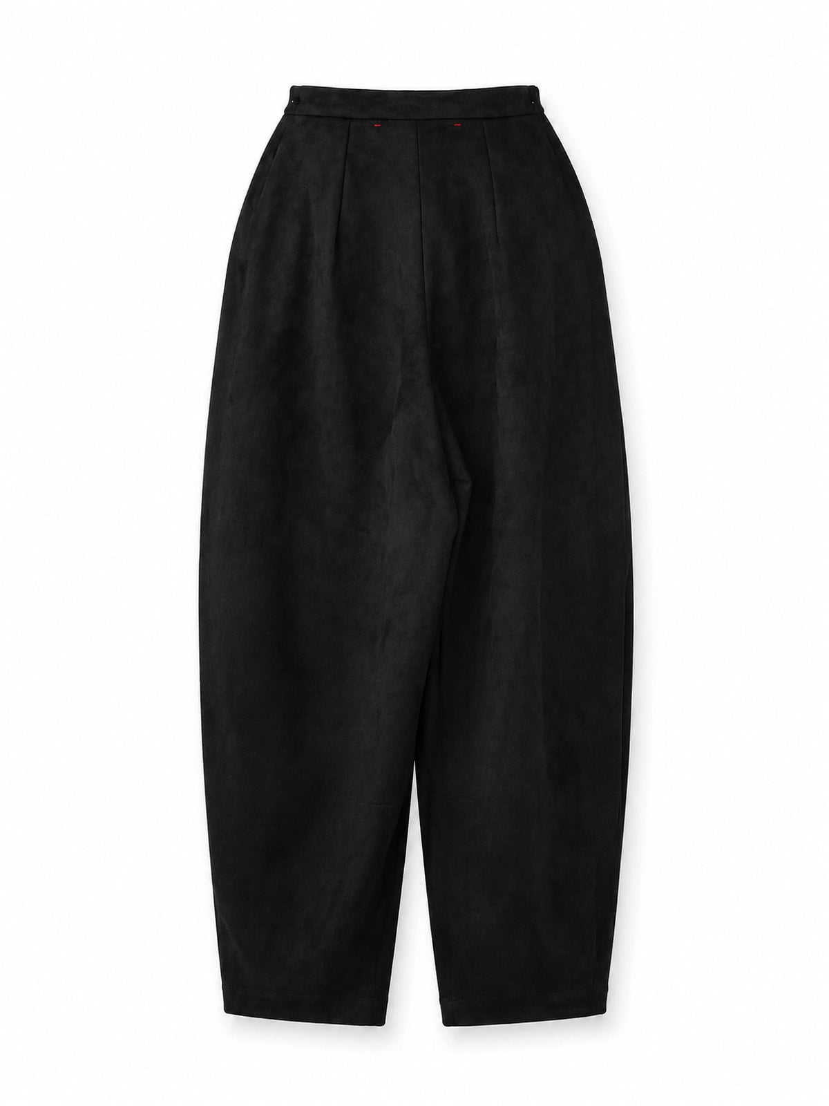 SUEDE BARREL TROUSER