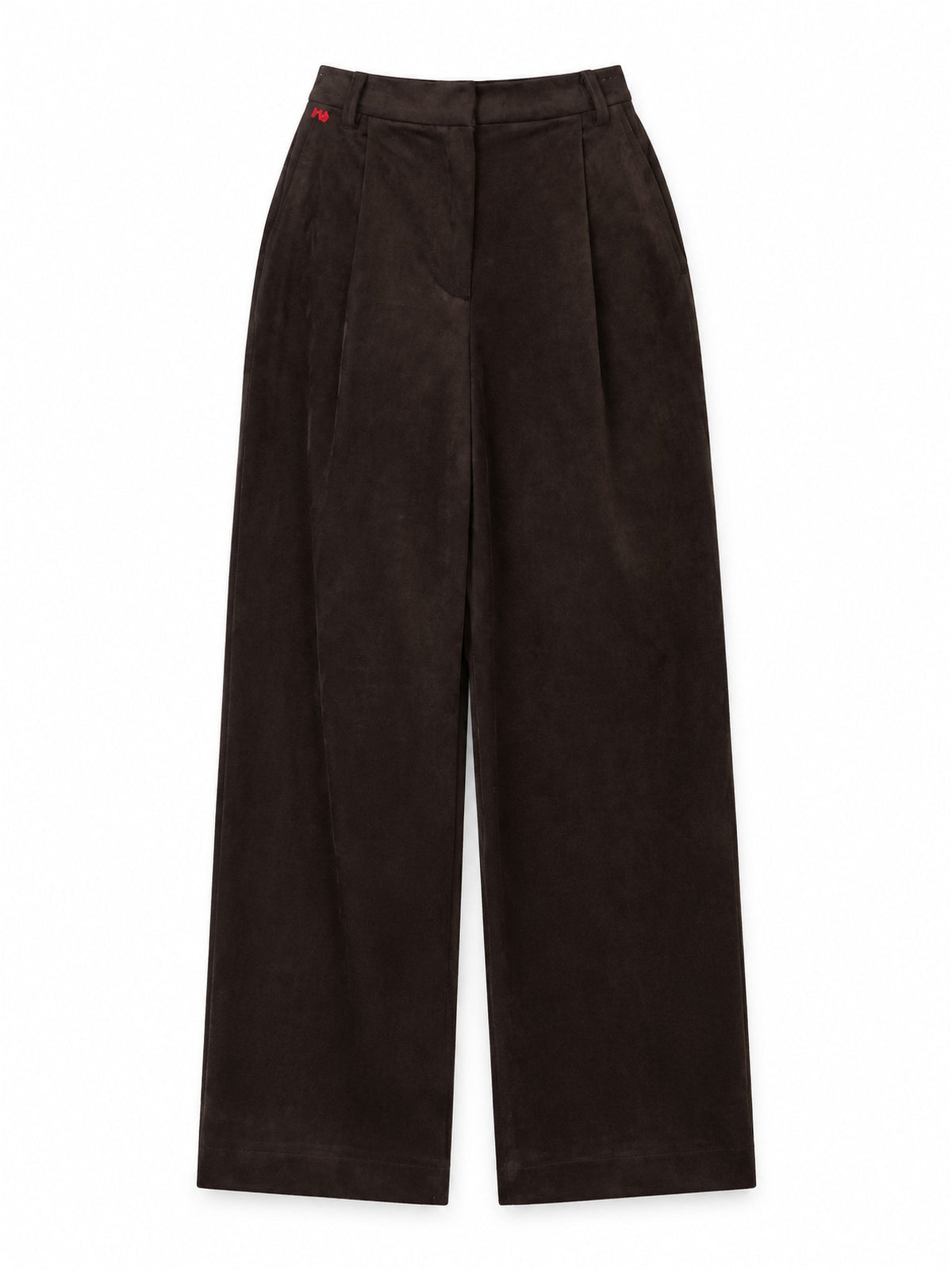SUEDE TAILORED TROUSER