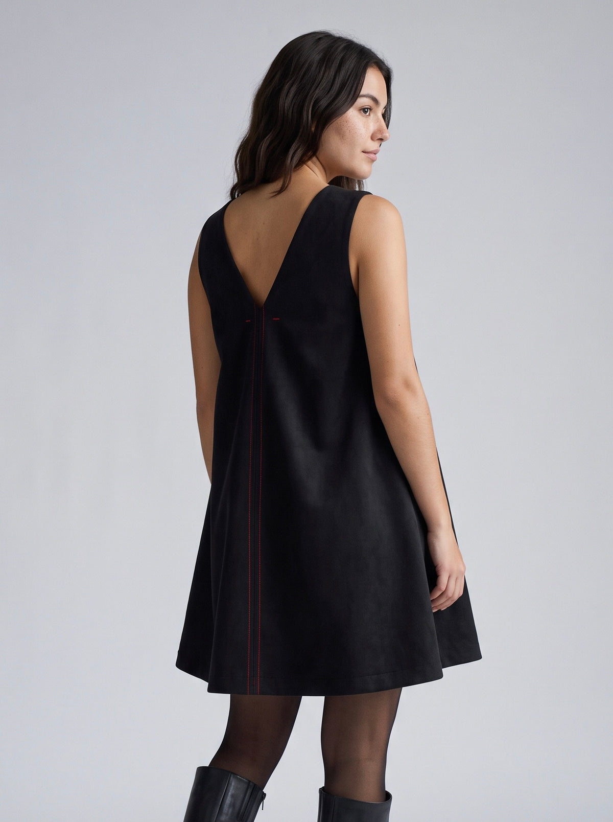 SUEDE DRESS