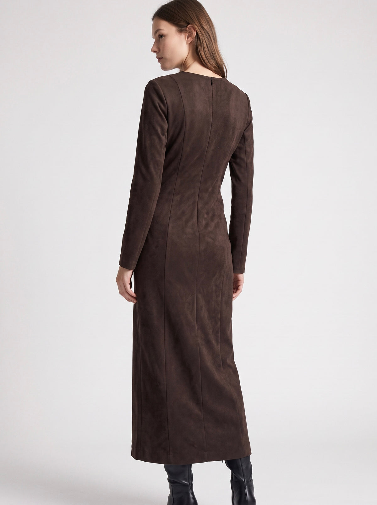 SUEDE DRESS