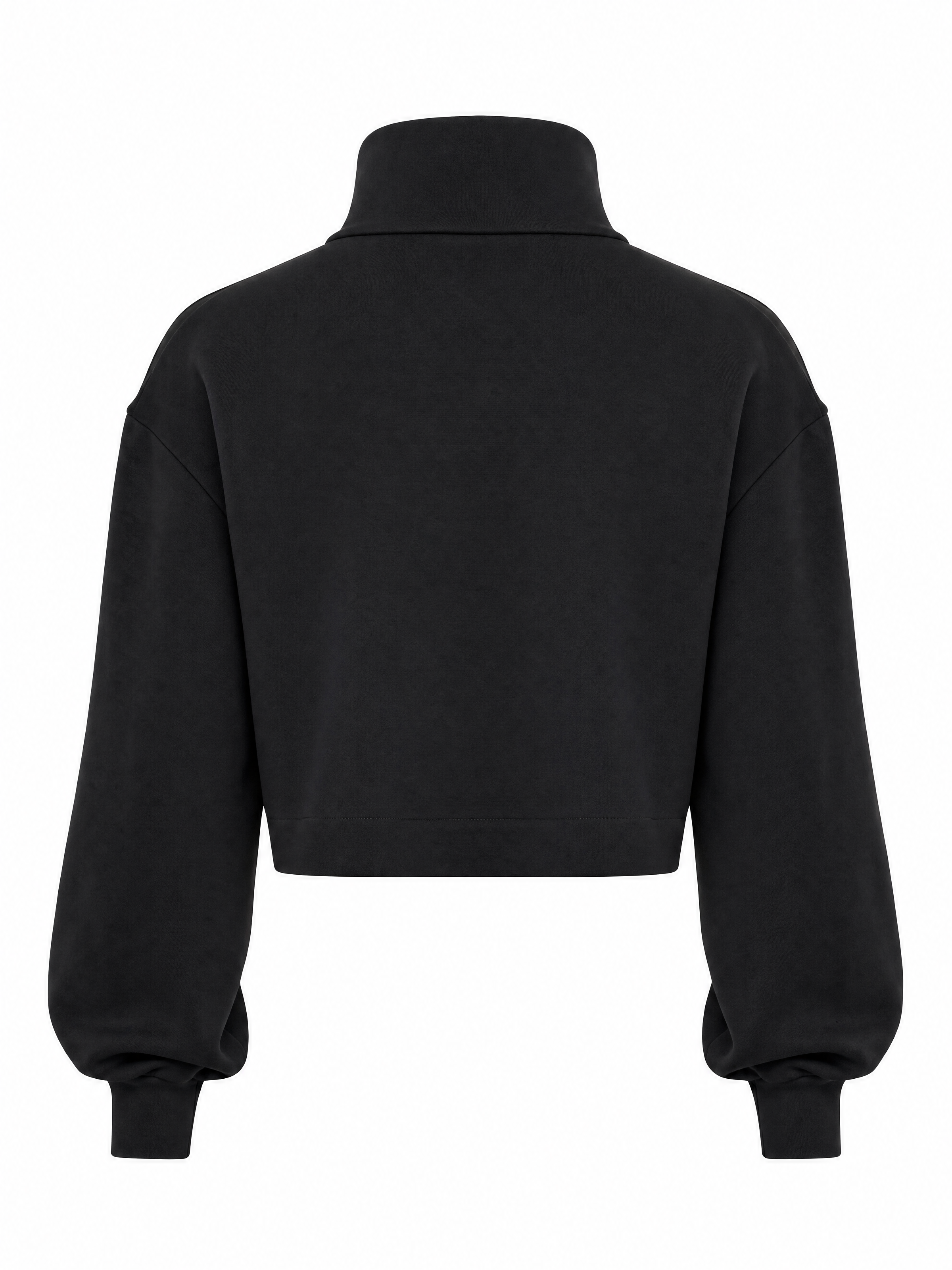 NEOPRENE CROP SWEAT