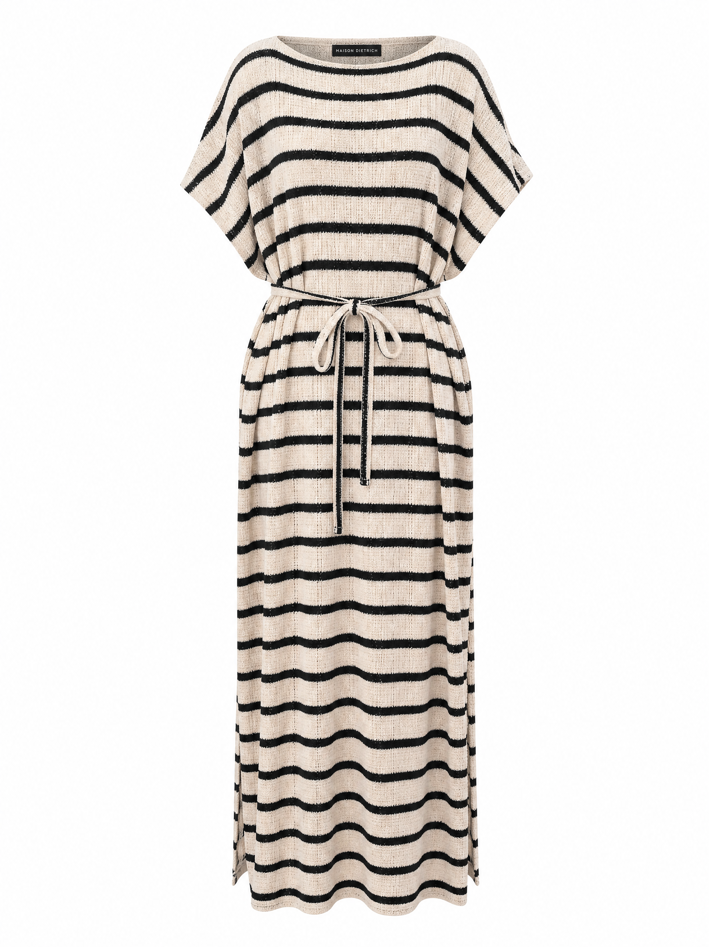 STRIPED KNIT DRESS